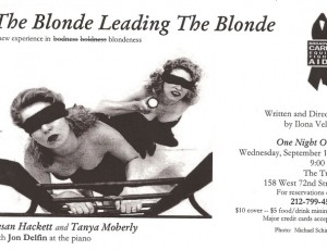 The Blonde Leading The Blonde – a new experience in blondeness