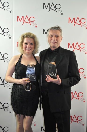 With Mark Janas, winning at the 2011 MAC Awards